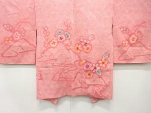 未使用品　きぬたや　流水に岩・花模様　絵羽織